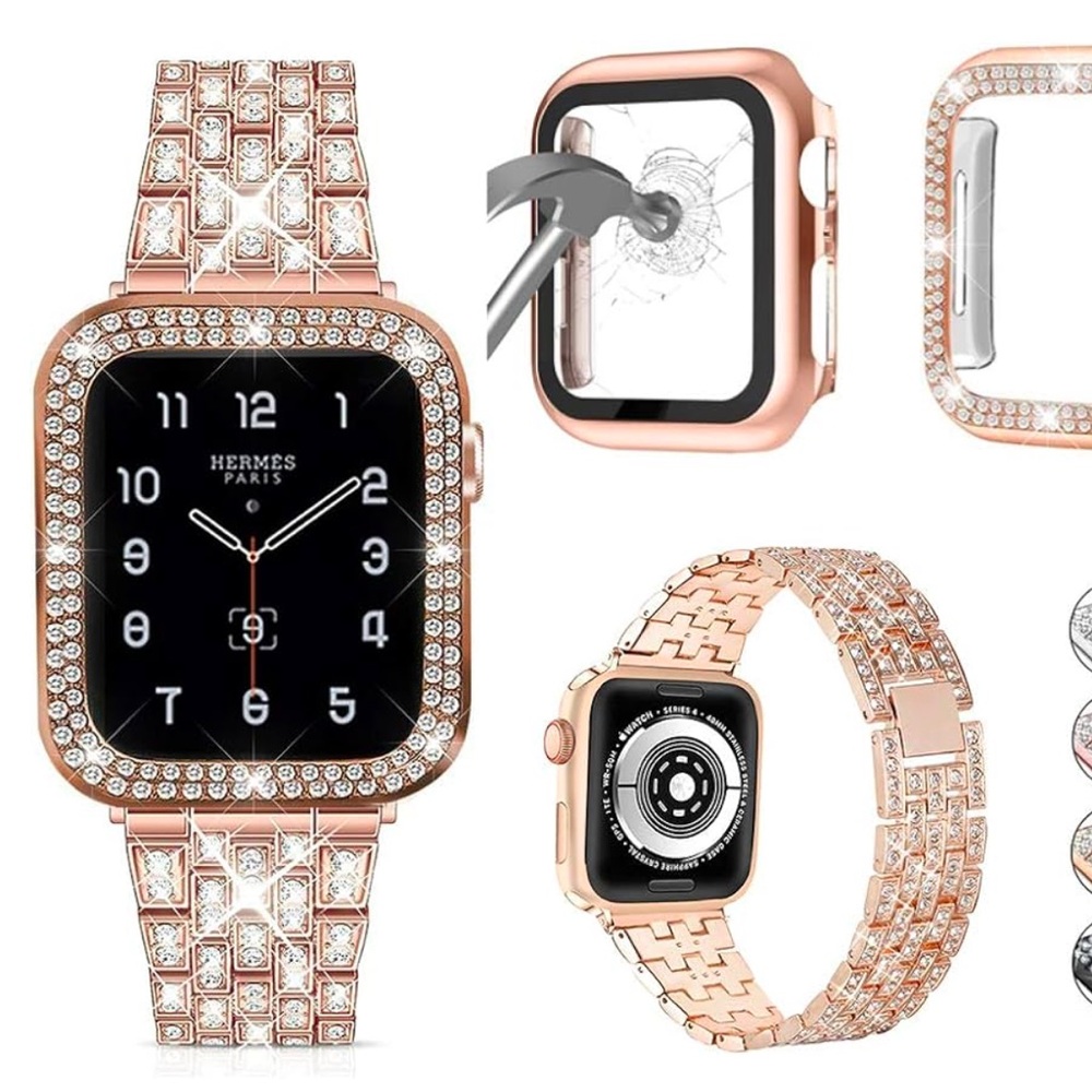 Sparkling Rose Gold Apple Watch Band
